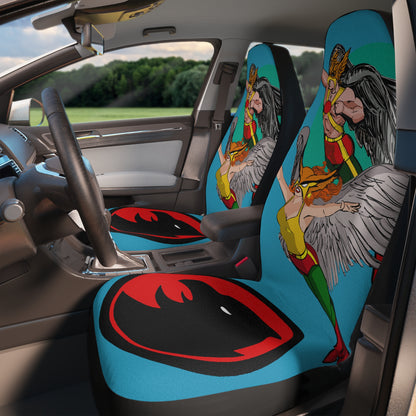 HawkGirl and Hawkman SUPER CARSPLAY seat covers Sky Blue