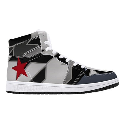 Project: Covert  High top Leather-like Men's sneakers