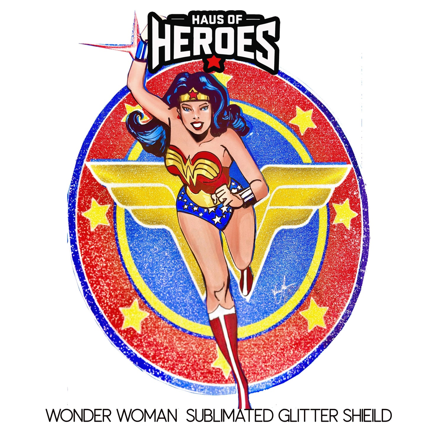 Wonder Woman Glitter Blue Tshirt